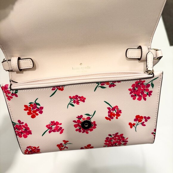 Kate Spade Perry Floral crossbody bag, Fresh Peach multicolor - Picture 4 of 5